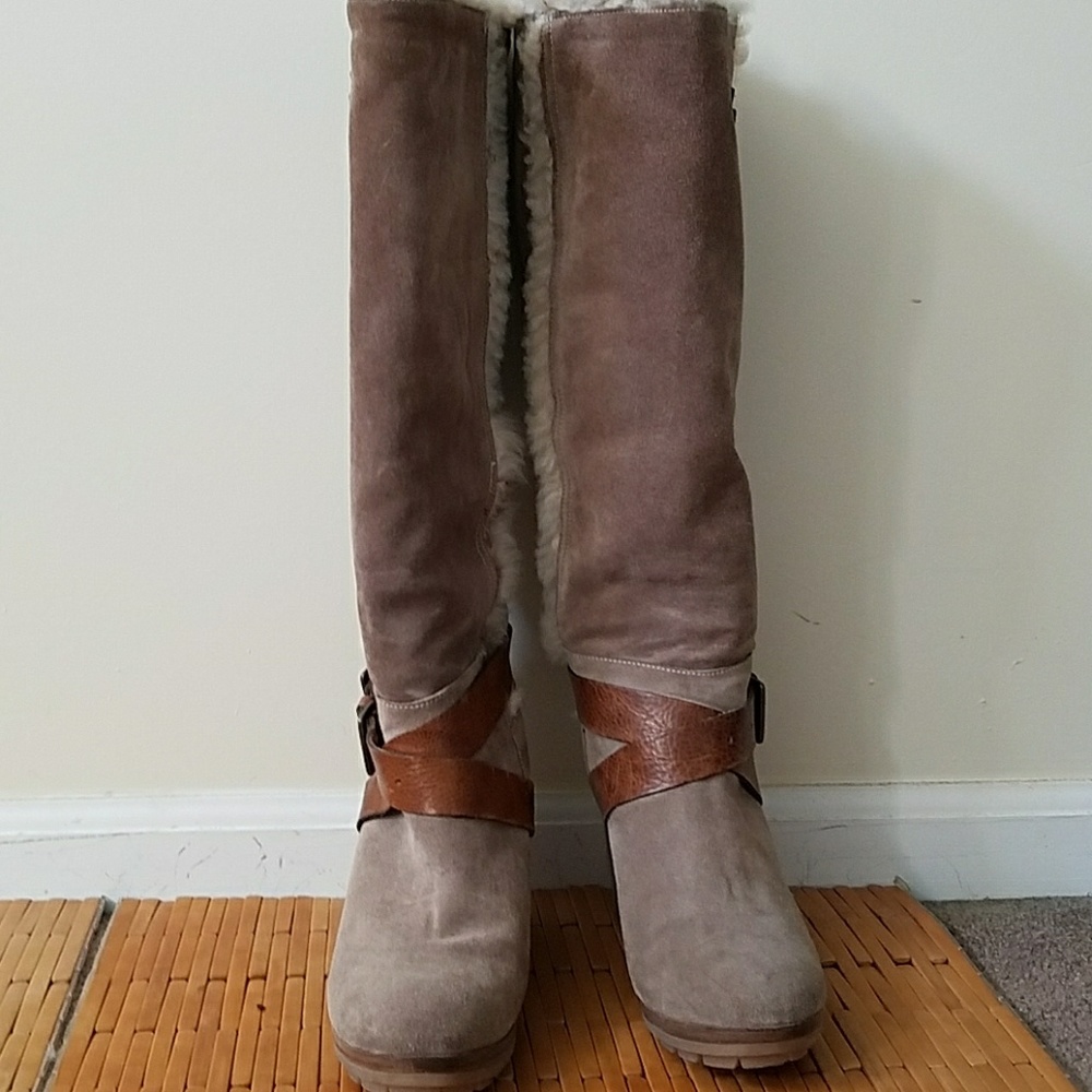 Fabianelli suede wedge boots - Picture 2 of 5